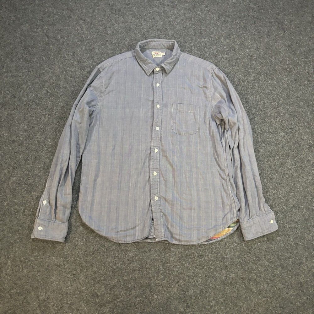 Faherty Shirt Men’s XL Button Down Long Sleeve Striped Interior